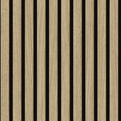 Contemporary Wood Slat Light Oak
