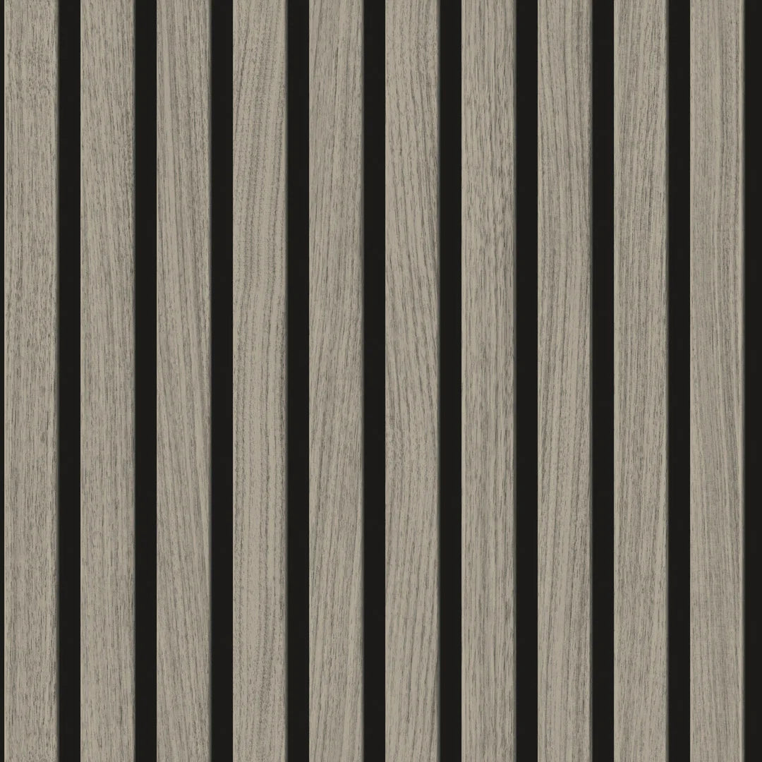 Contemporary Wood Slat Weathered Oak