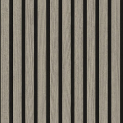 Contemporary Wood Slat Weathered Oak