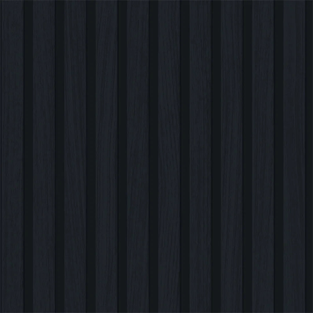 Contemporary Wood Slat Navy