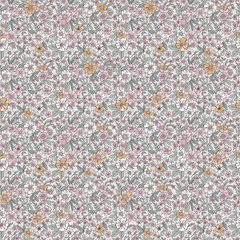 Ditsy Gardenia Wallpaper in Sage Green and Pink