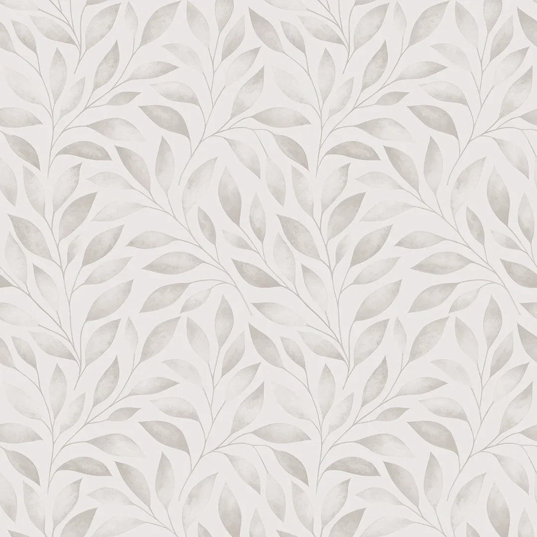 Gentle Vines Wallpaper in Soft Greys