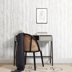 Sirrus Metallic Marble Wallpaper in Grey