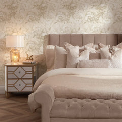 Vintage Peony Wallpaper in Warm Neutrals