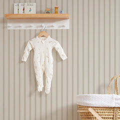 Contemporary Wood Slat Wallpaper in Natural