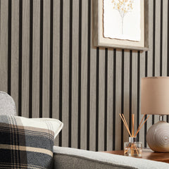 Contemporary Wood Slat Weathered Oak
