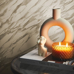 Modern Marble Wallpaper in shades of Cream