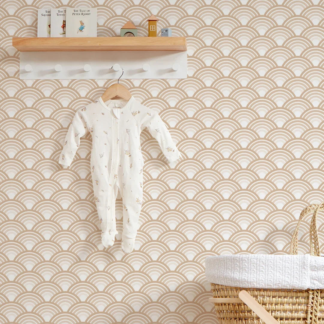 Rainbow Magic Wallpaper in Beige