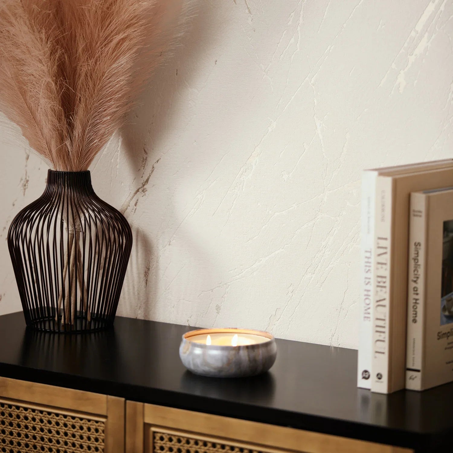 Sienna Wallpaper in Cream