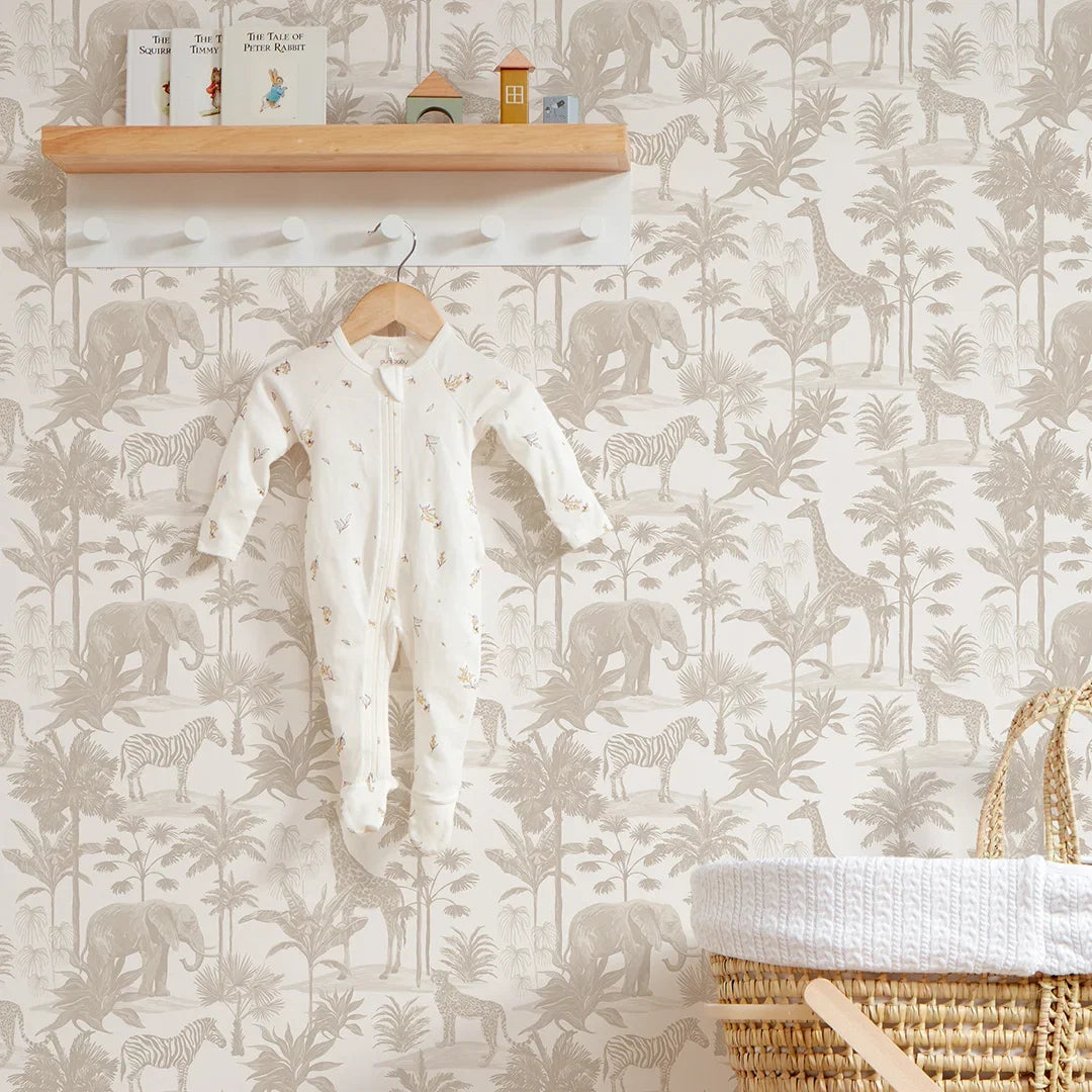 Vintage Explorer Wallpaper in Neutral
