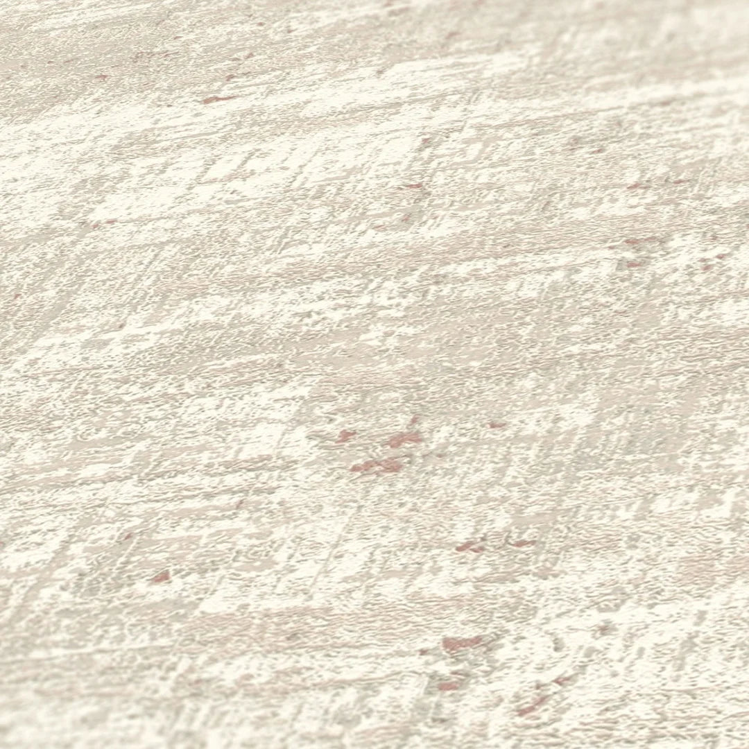 Woven Sands Wallpaper in Grey on Cream