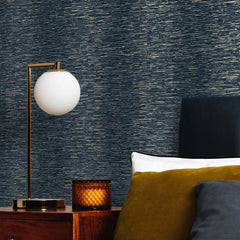 Camille Wallpaper in Navy