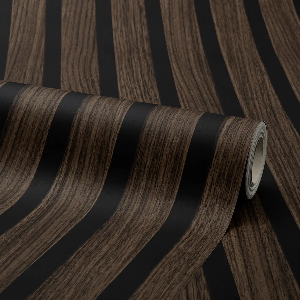 Contemporary Wood Slat Walnut