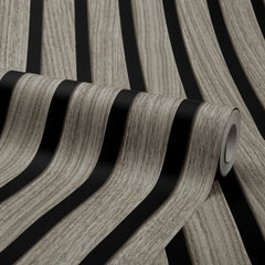 Contemporary Wood Slat Weathered Oak