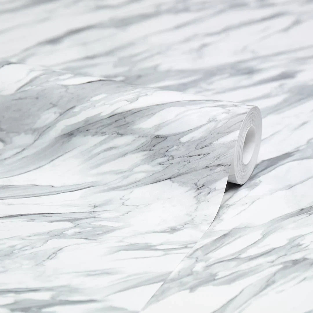 Modern Marble Wallpaper in Grey