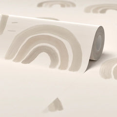 Painting Rainbows Wallpaper in Neutral