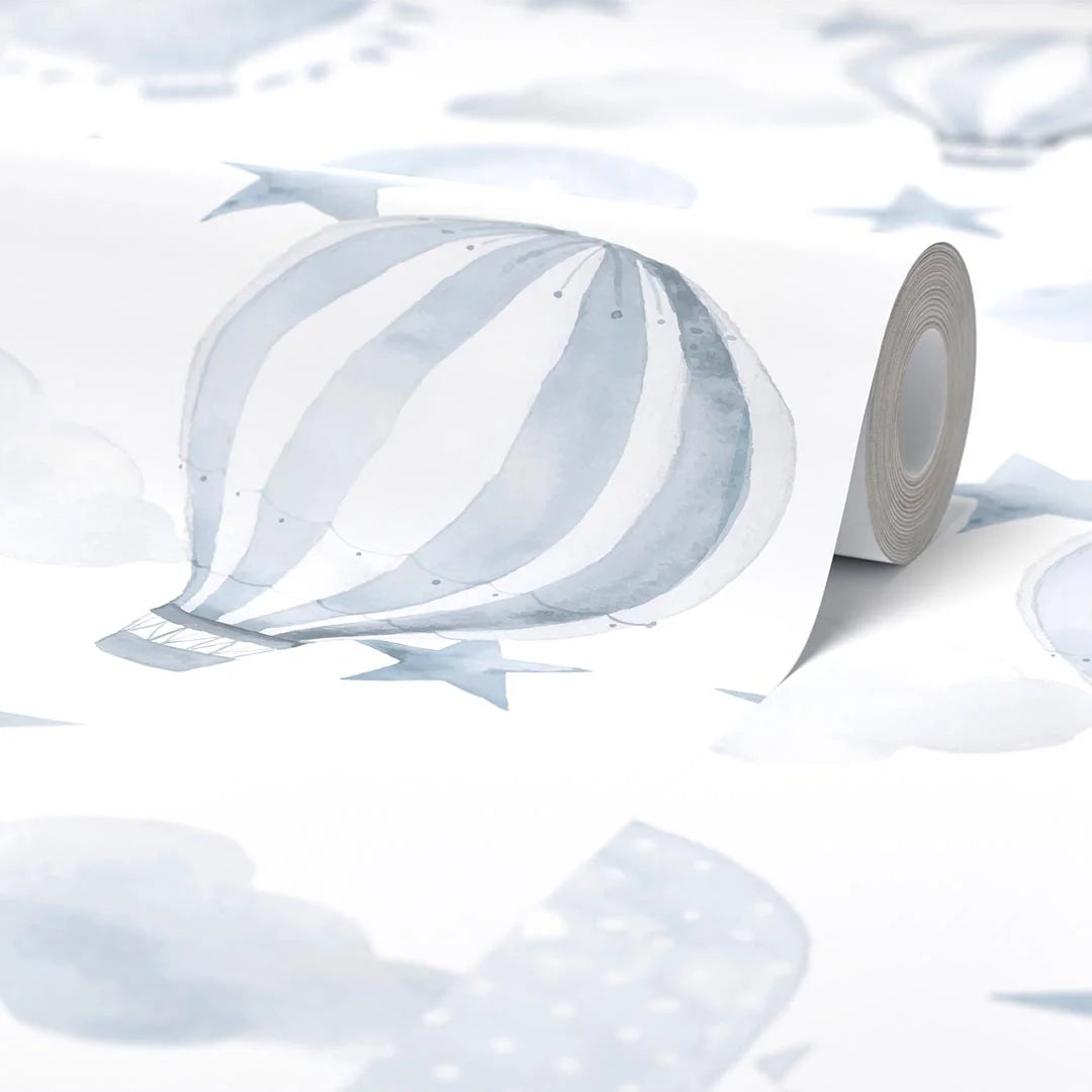 The Great Adventure Wallpaper in Blue and White