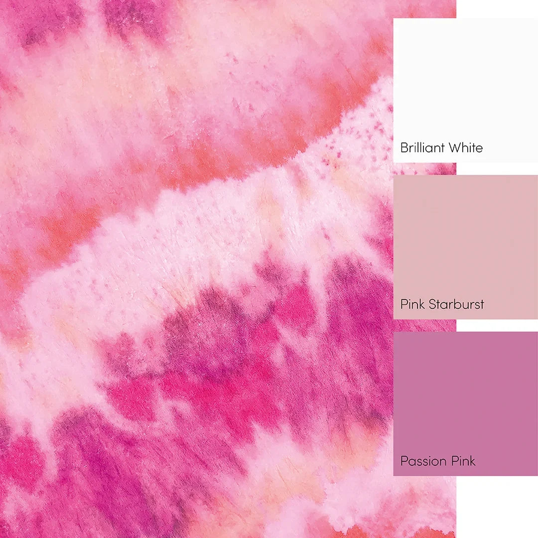 Totally Tie Dye Full Wall Mural in Bright Pinks