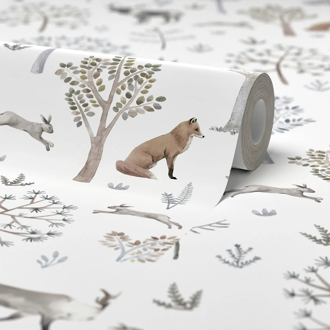 Woodland Dreams Wallpaper in Earthy Tones
