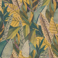Verdant Mirage Wallpaper in Green Tones