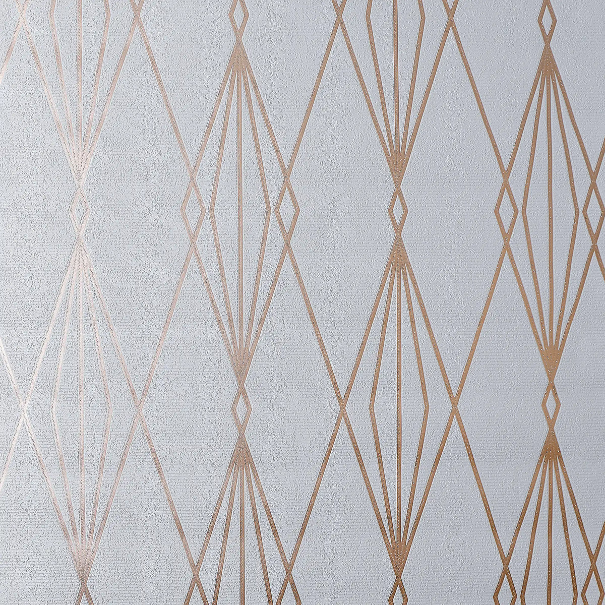 Luxe Lineage Wallpaper in Grey and Copper