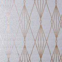 Luxe Lineage Wallpaper in Grey and Copper