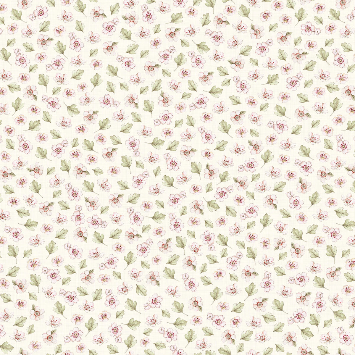 Apple Blossom Wallpaper in Cream