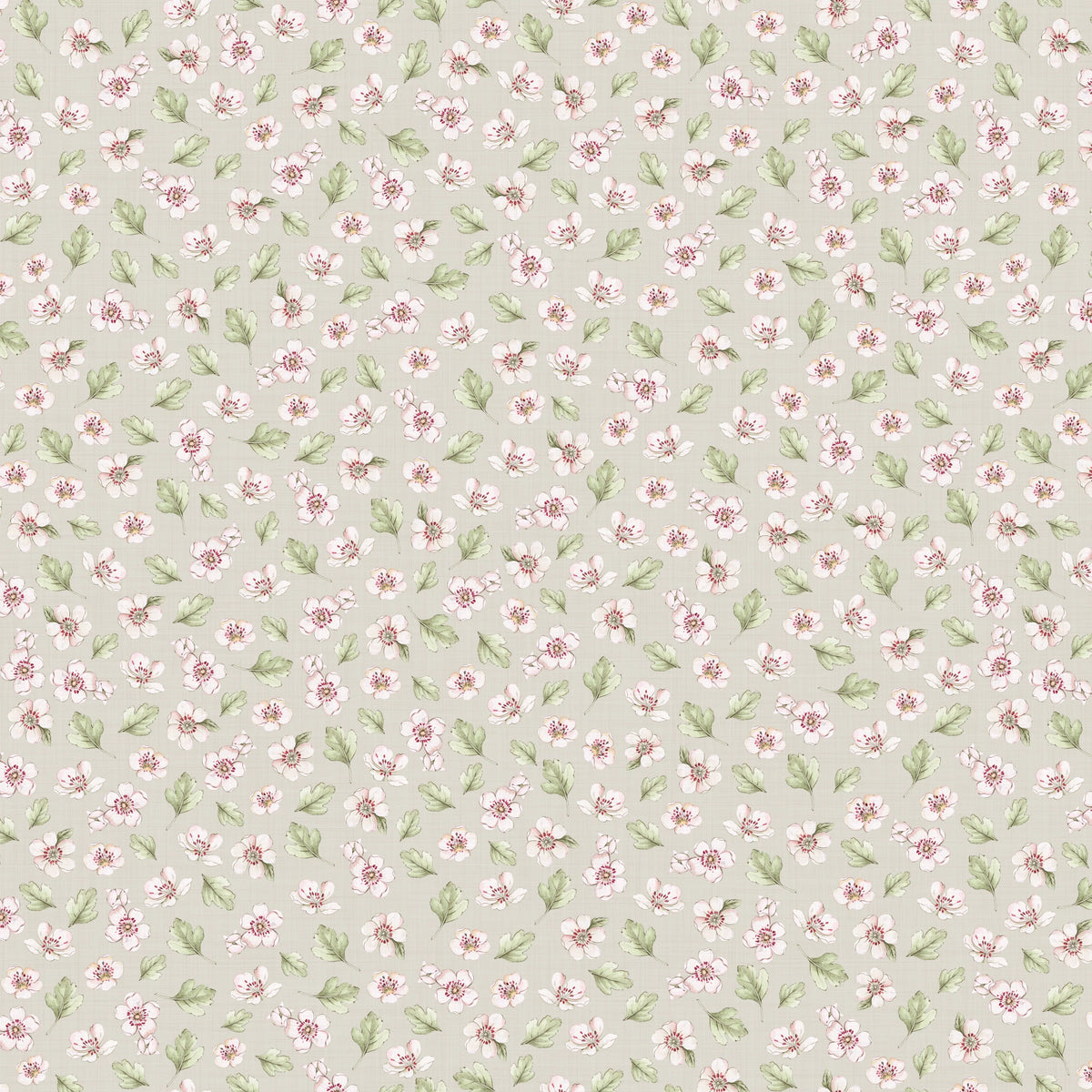 Apple Blossom Wallpaper in Soft Sage