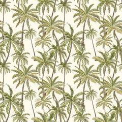 Vintage Palm Wallpaper in Green