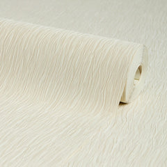 Crushed Silk Wallpaper in Cream