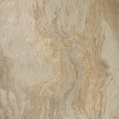 Etna Metallic Wallpaper in Taupe & Gold