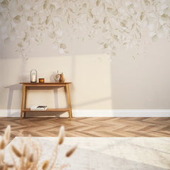 Eucalyptus Cascade Full Wall Mural in Sandstone