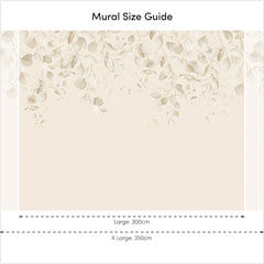Eucalyptus Cascade Full Wall Mural in Sandstone