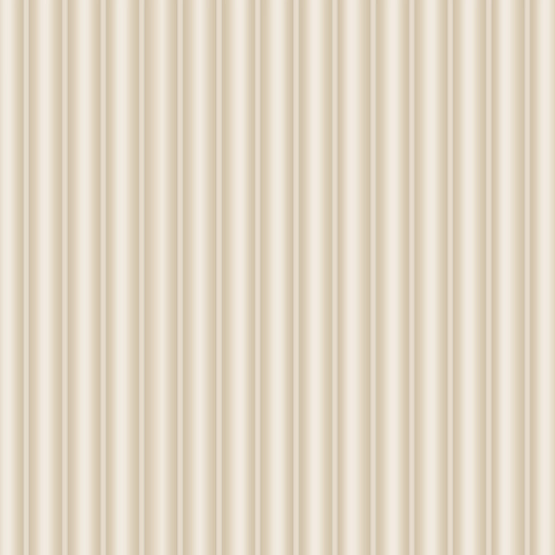 Fluted Panel Wallpaper in Cream