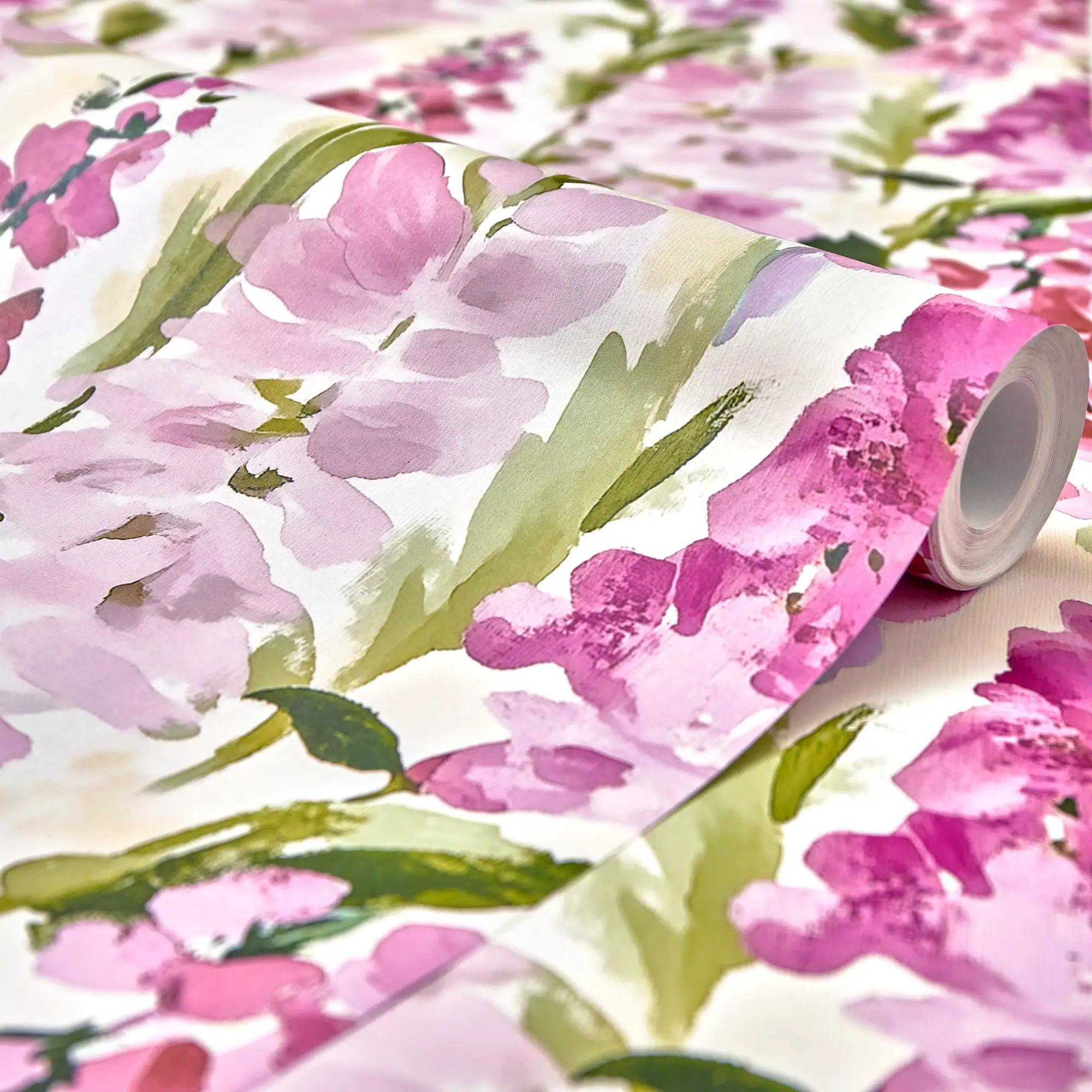 Foxglove Folly Wallpaper in Pinks