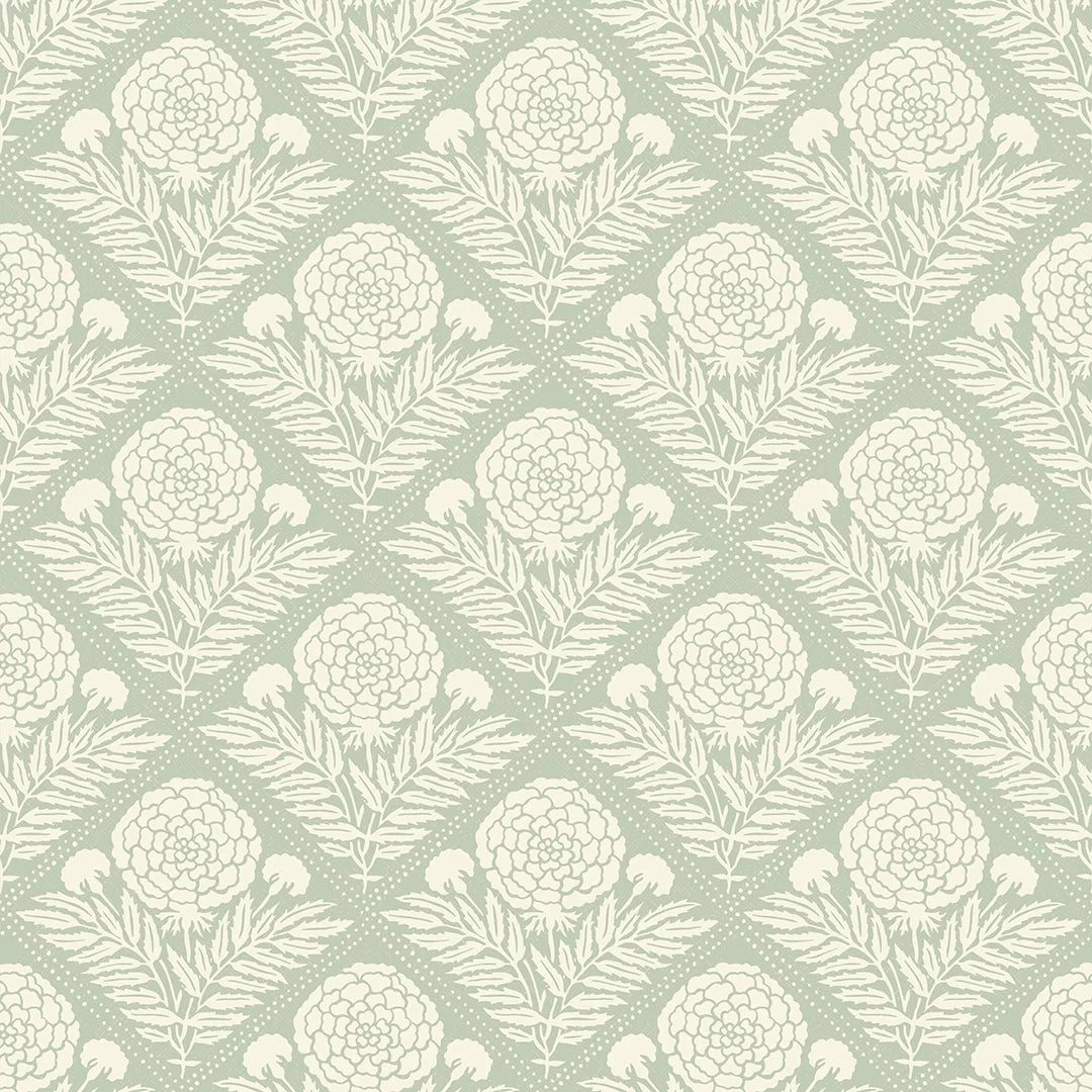Garden Tapestry Wallpaper in Sage Green