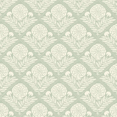 Garden Tapestry Wallpaper in Sage Green