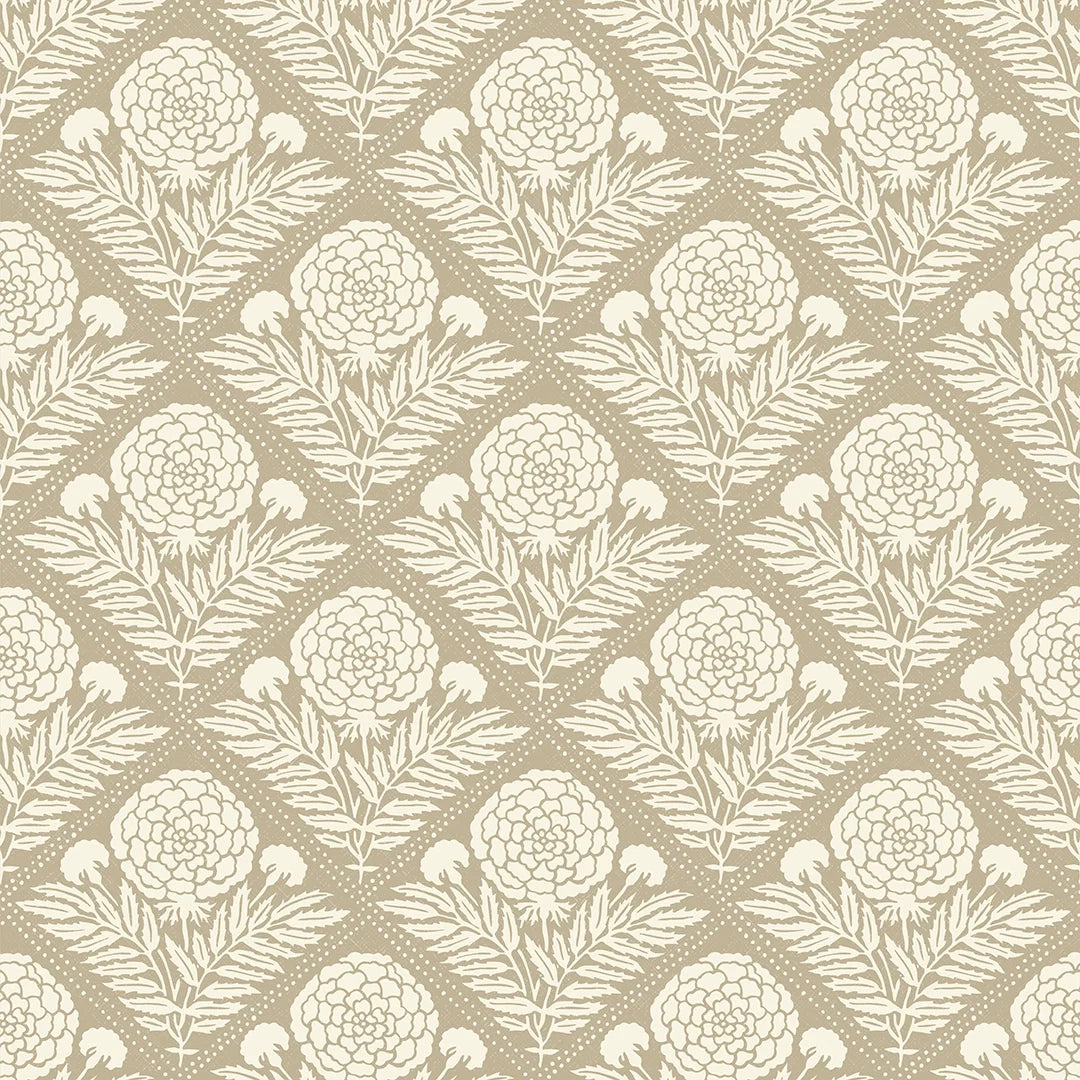 Garden Tapestry Wallpaper in Taupe