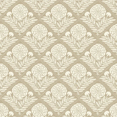 Garden Tapestry Wallpaper in Taupe