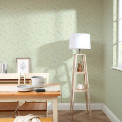 Lavender Cascade Wallpaper in Sage
