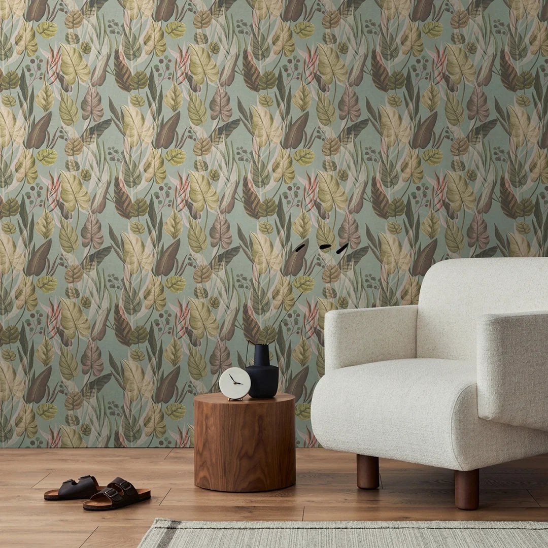 Nature's Embrace Wallpaper in Khaki