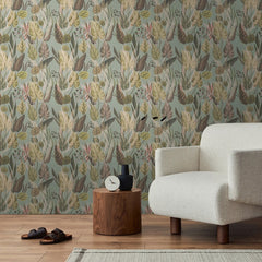 Nature's Embrace Wallpaper in Khaki