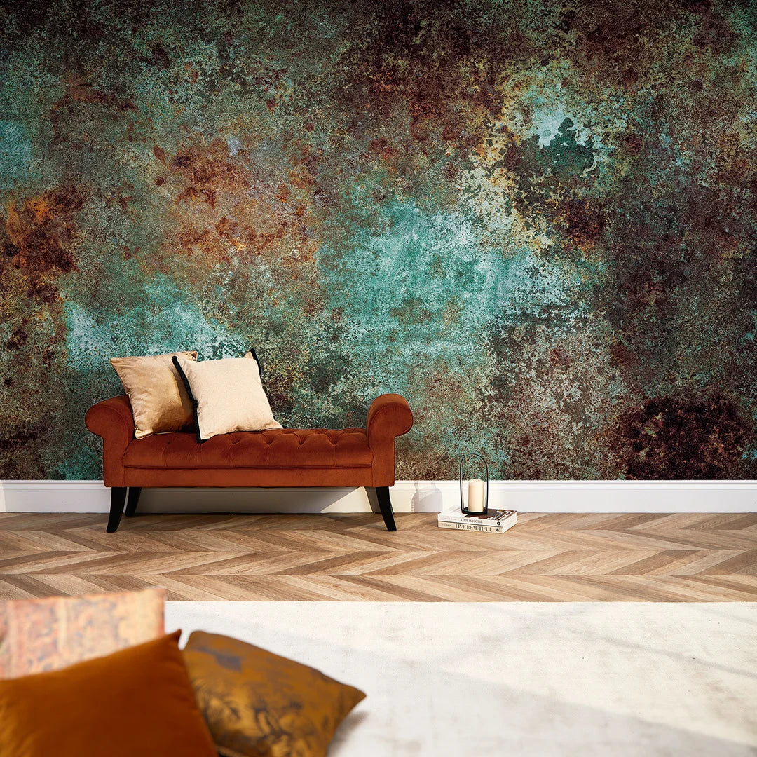 Moritz Full Wall Mural in Teal