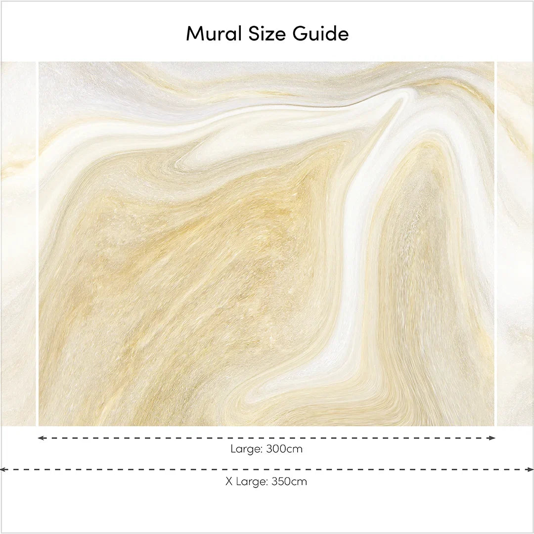Moscato Full Wall Mural in Gold Tones