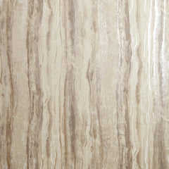 Oslo Wallpaper in Latte and Beige with Silver Metallic