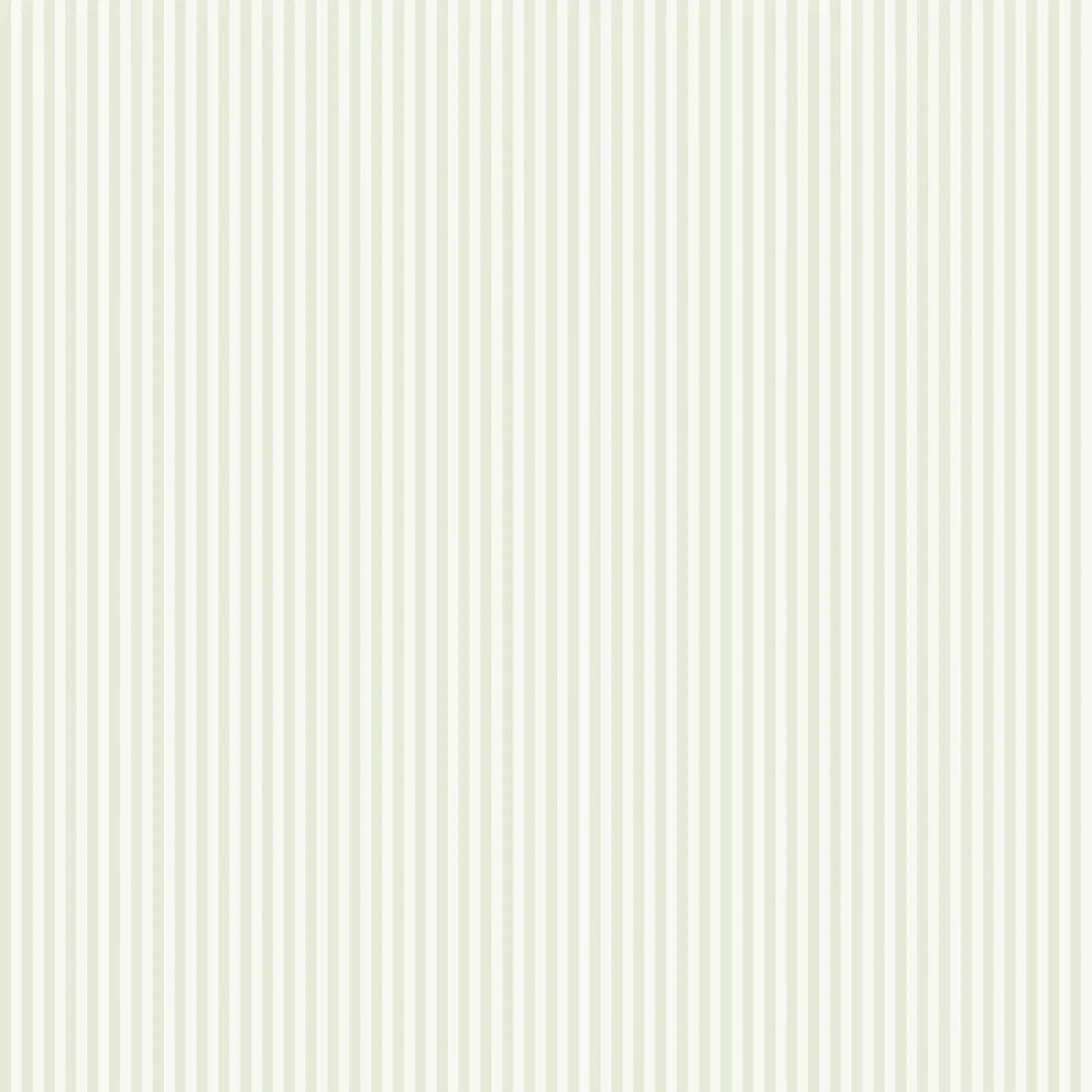 Pin Stripe Wallpaper in Soft Sage
