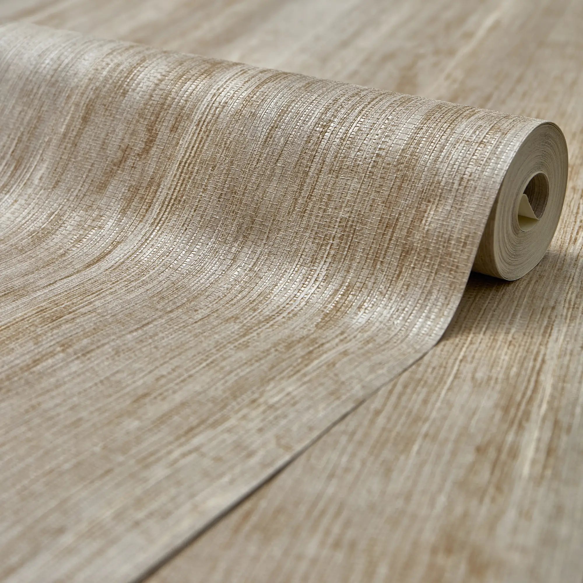 Subtle Ridges Wallpaper in Natural