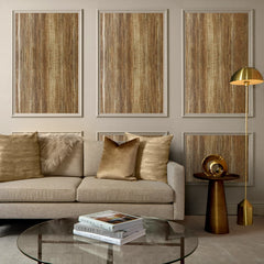 Subtle Ridges Wallpaper in Oak Brown
