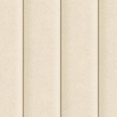 Velvet Padded Headboard Effect Panel Wallpaper in Soft Cream
