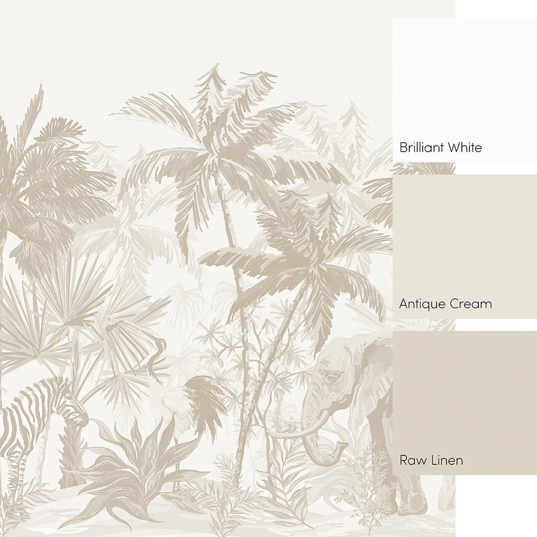 Vintage Explorer Full Wall Mural in Neutral